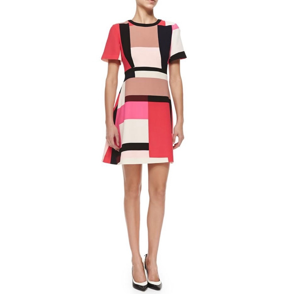 Kate Spade Effie Colorblock Short Sleeve Dress